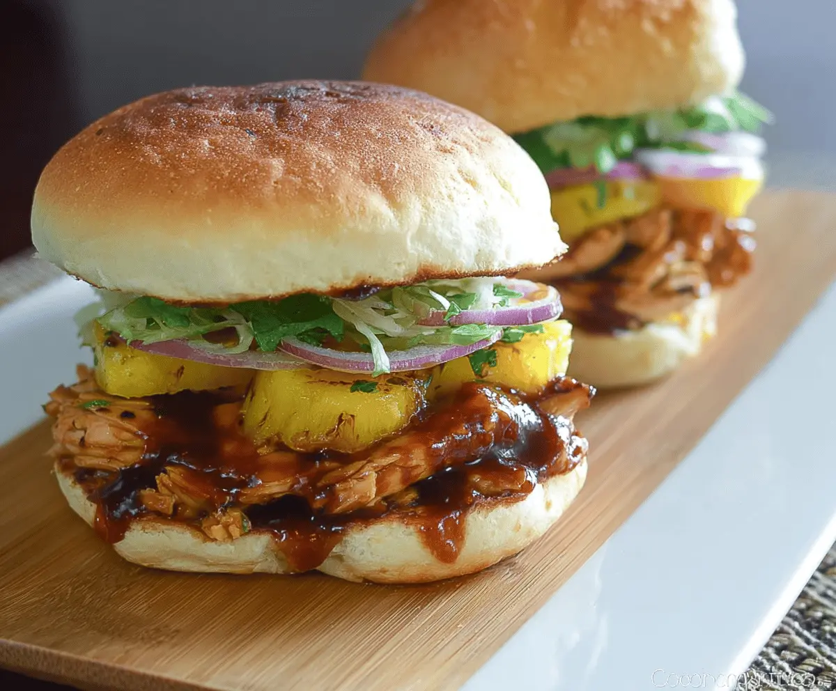 Easy Hawaiian Teriyaki Chicken Sandwich Recipe