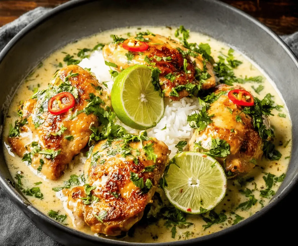 Easy Coconut Lime Chicken Recipe