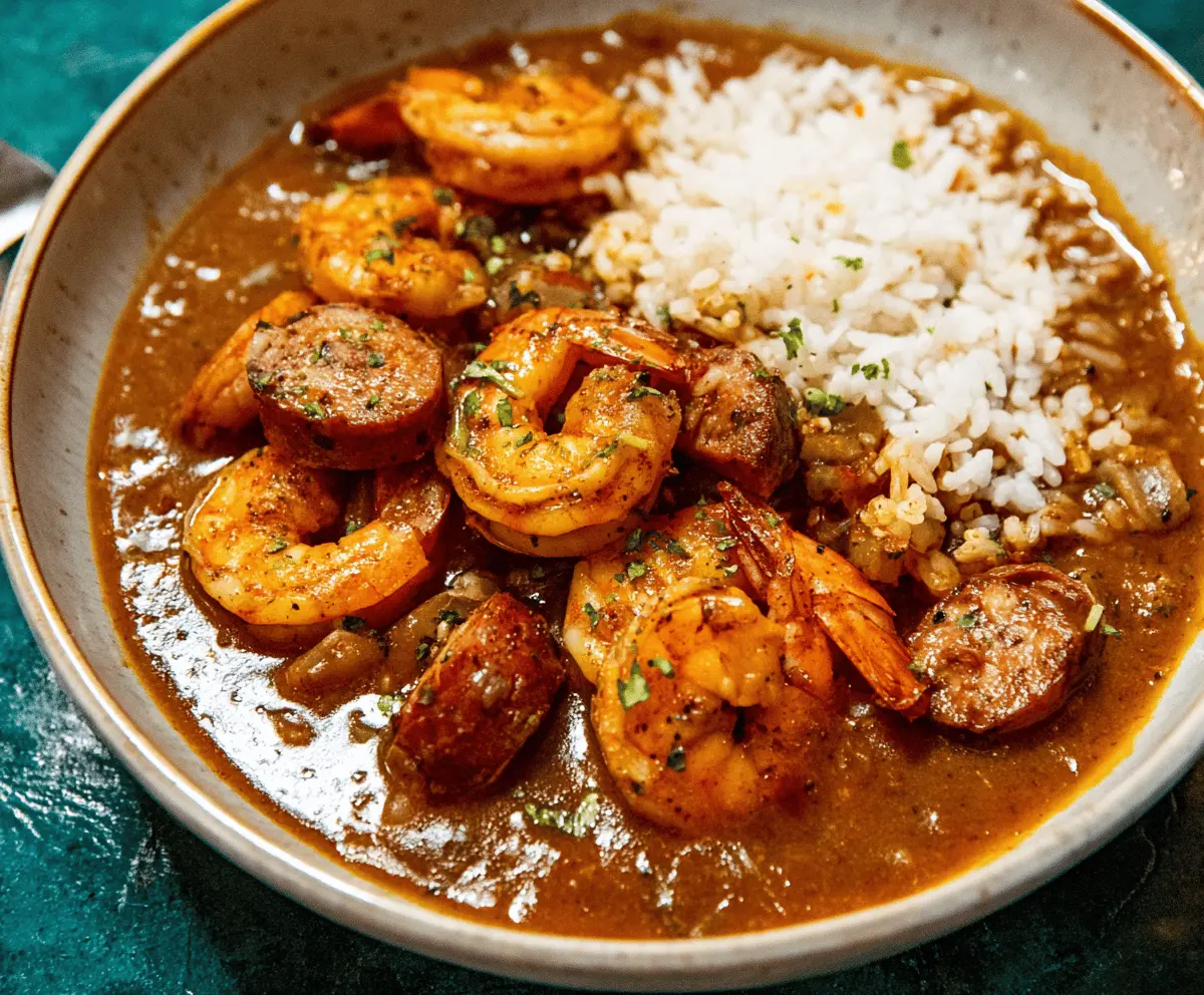 Easy Shrimp and Sausage Gumbo Recipe