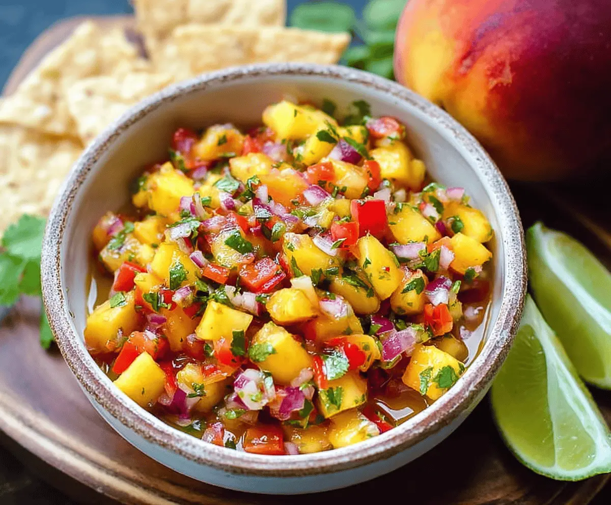 Fresh Peach Salsa Recipe for Summer Parties