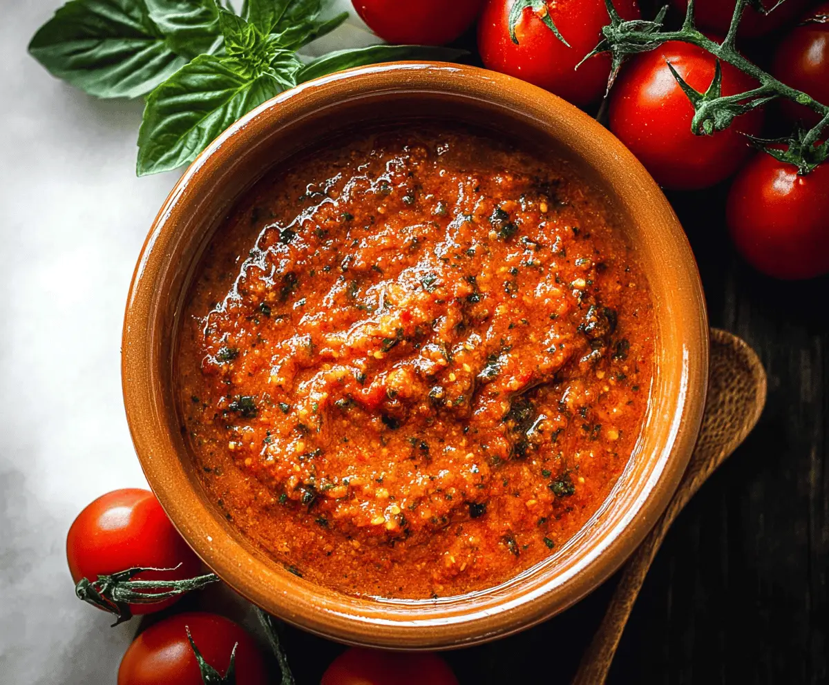 How to Make Authentic Sicilian Tomato Pesto