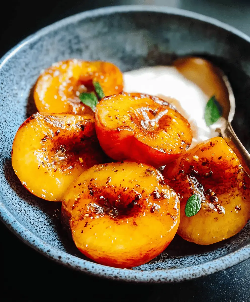 Easy Pan Fried Peaches Recipe with Honey Glaze