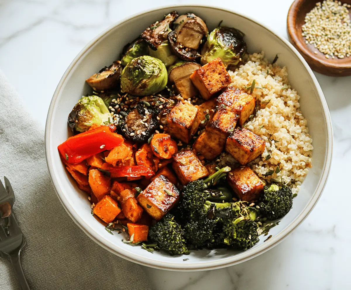 Easy Baked Tofu and Veggie Bowls Recipe