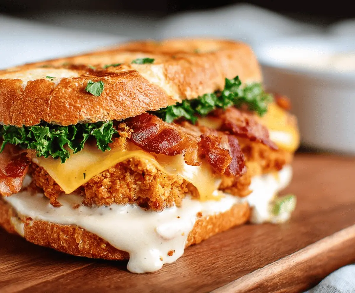 Crispy Bacon Ranch Chicken Melt Recipe
