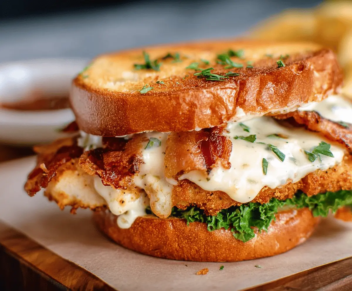 Crispy Bacon Ranch Chicken Melt Recipe