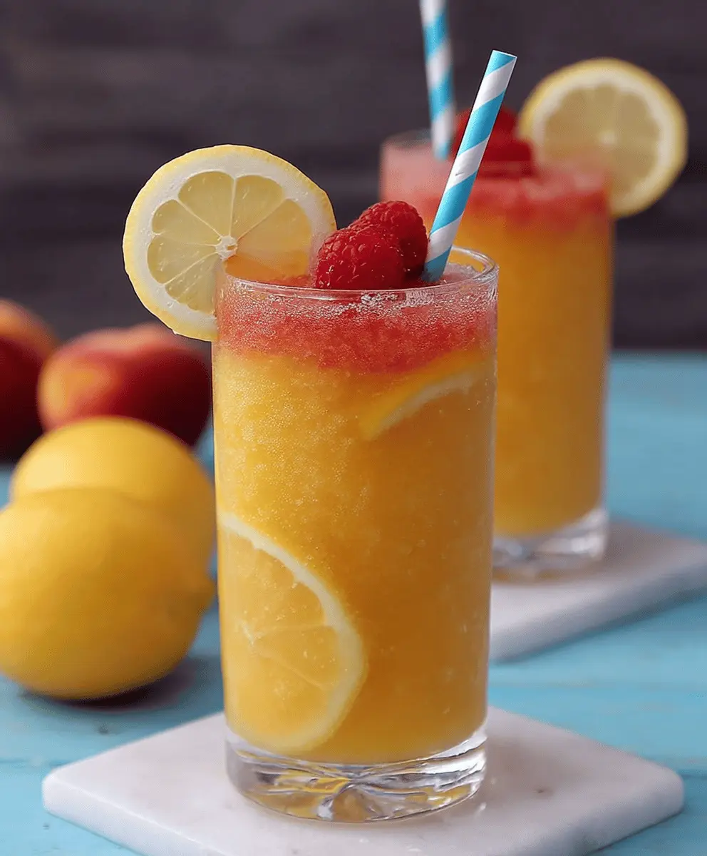 Refreshing Peach Lemonade Slush Recipe