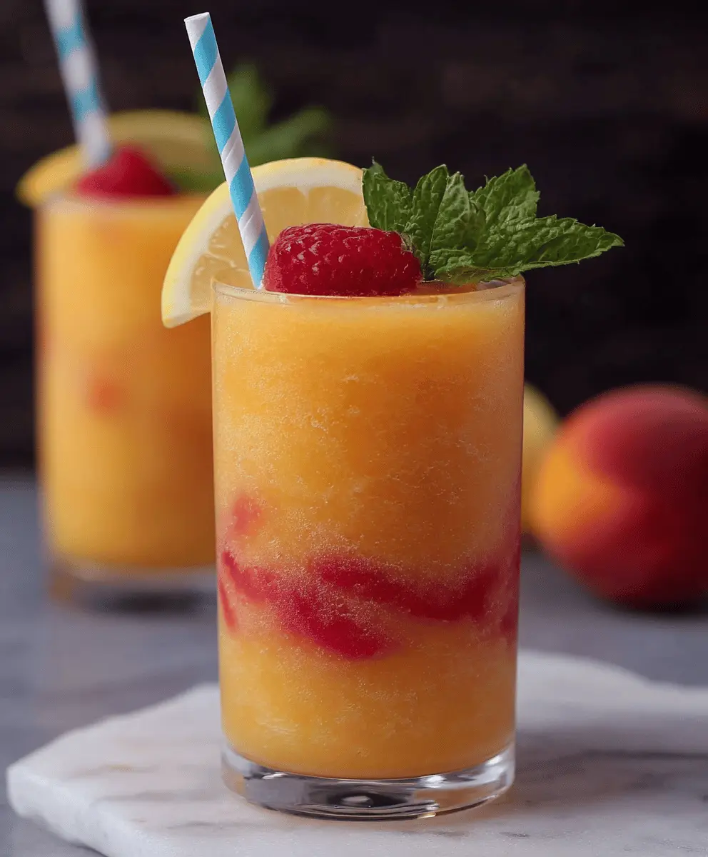 Refreshing Peach Lemonade Slush Recipe