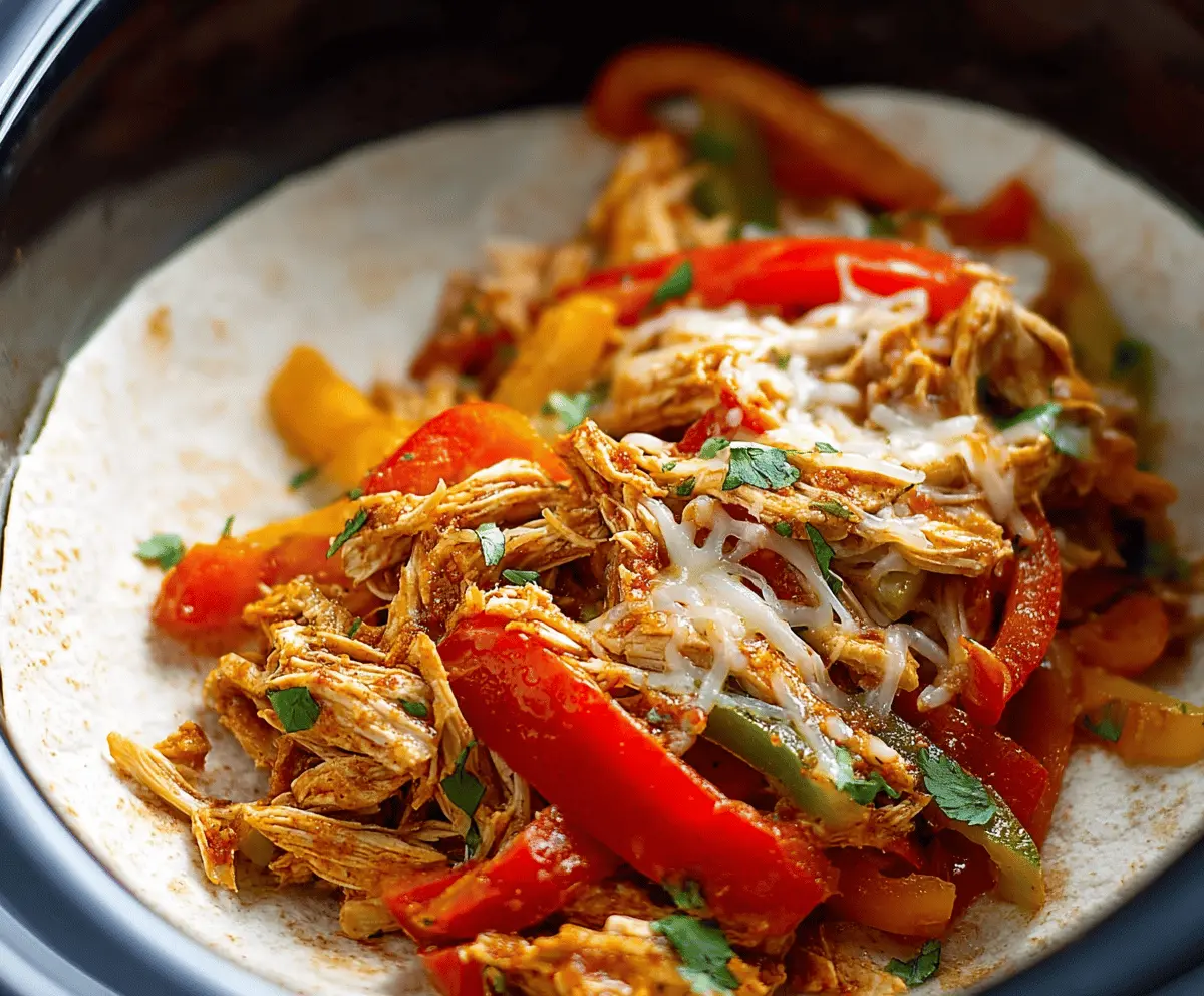 Easy Crock Pot Chicken Fajitas Recipe