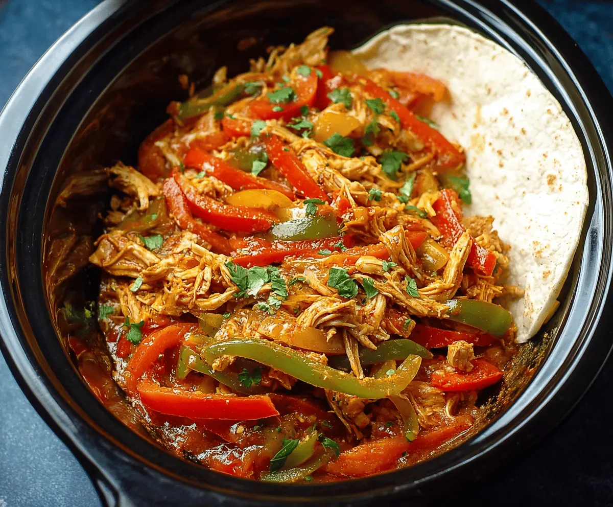 Easy Crock Pot Chicken Fajitas Recipe