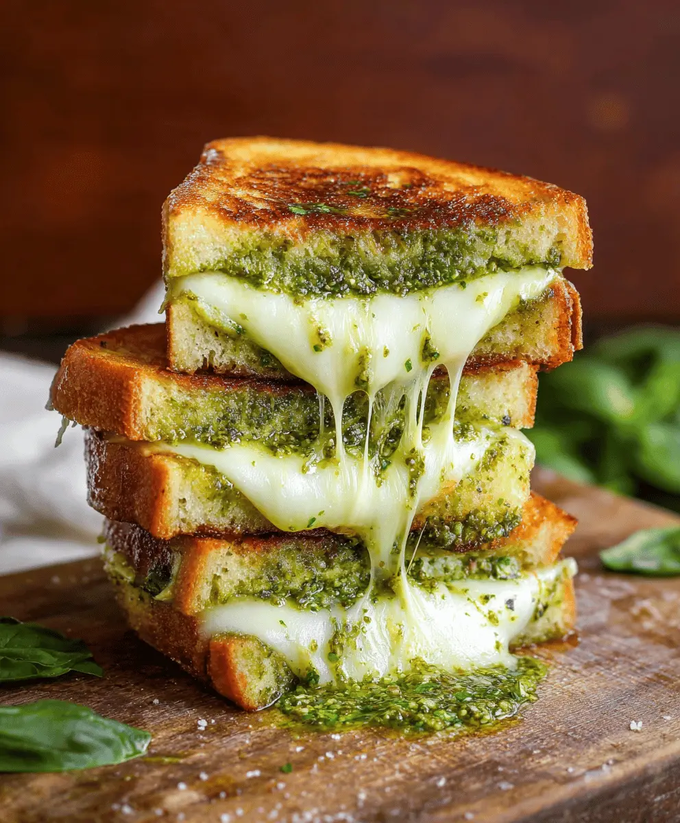 Easy Pesto Grilled Cheese Recipe