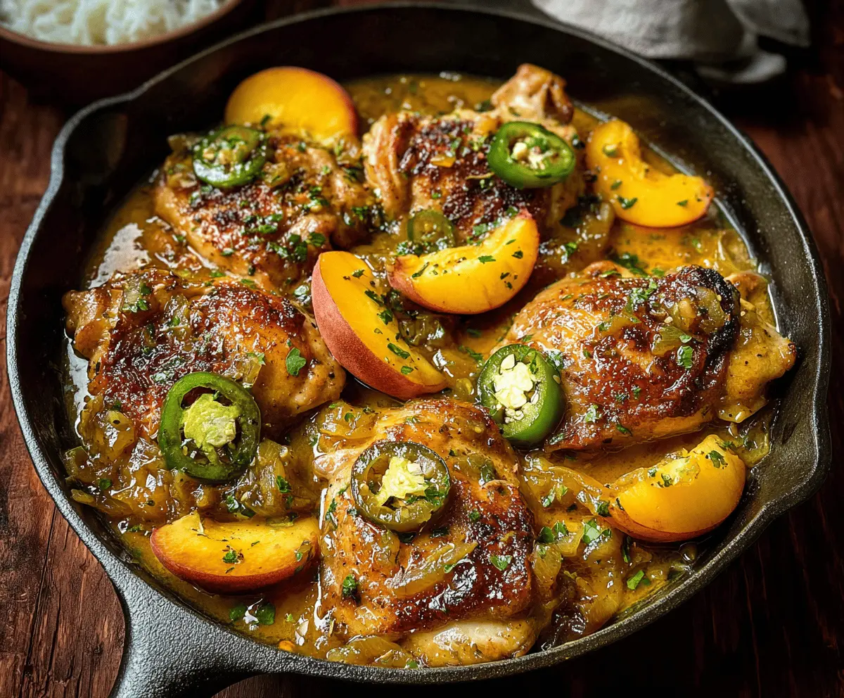 Jalapeno Peach Chicken Recipe