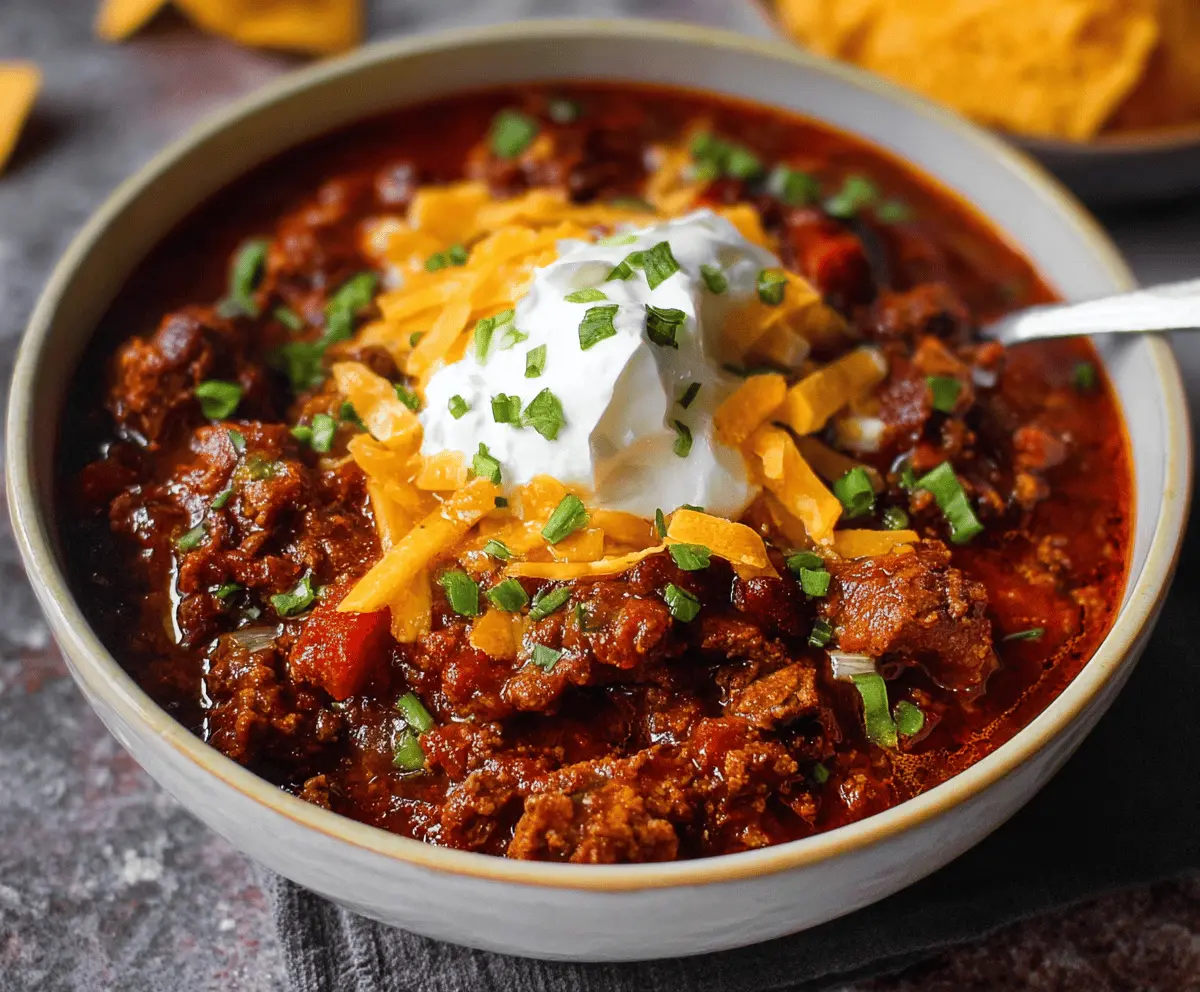 Classic Beef Chili