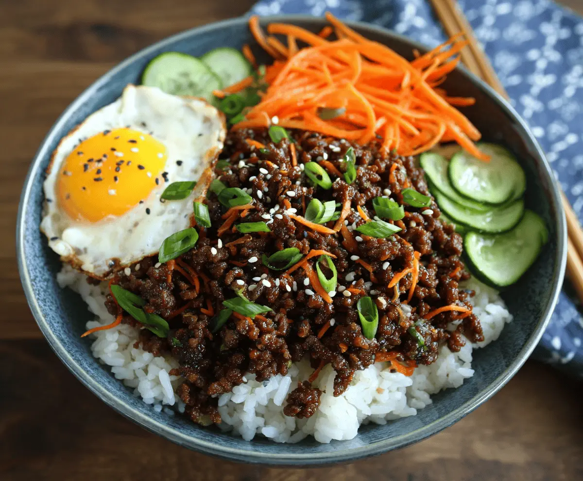 Korean Ground Beef Bowls