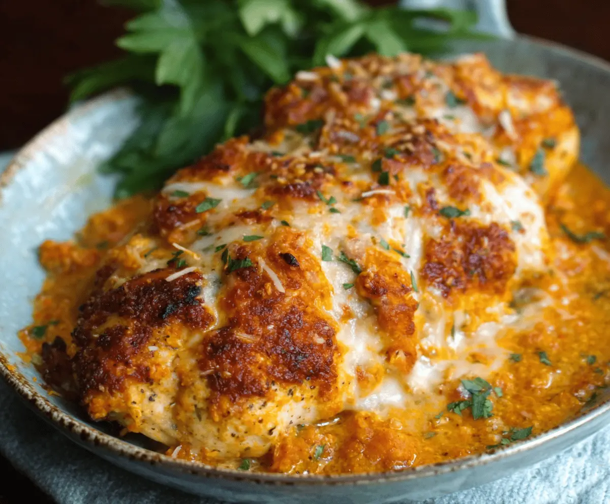 Pumpkin Parmesan Chicken Skillet