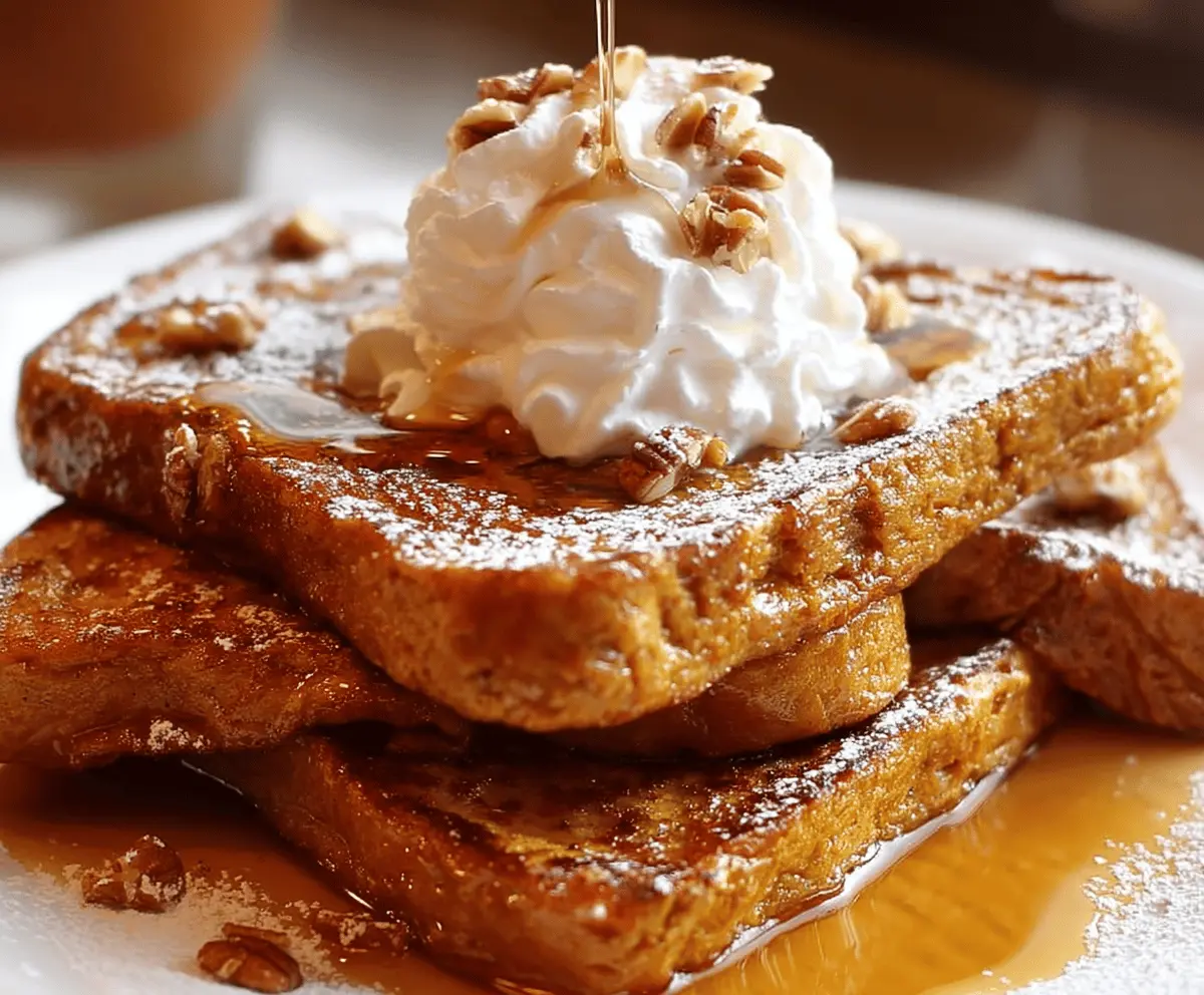 Pumpkin Pie French Toast