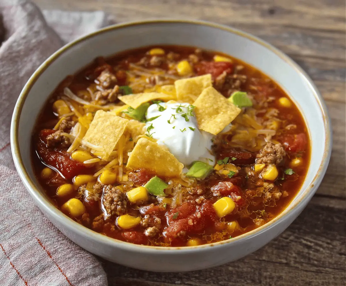 Slow Cooker Taco Soup