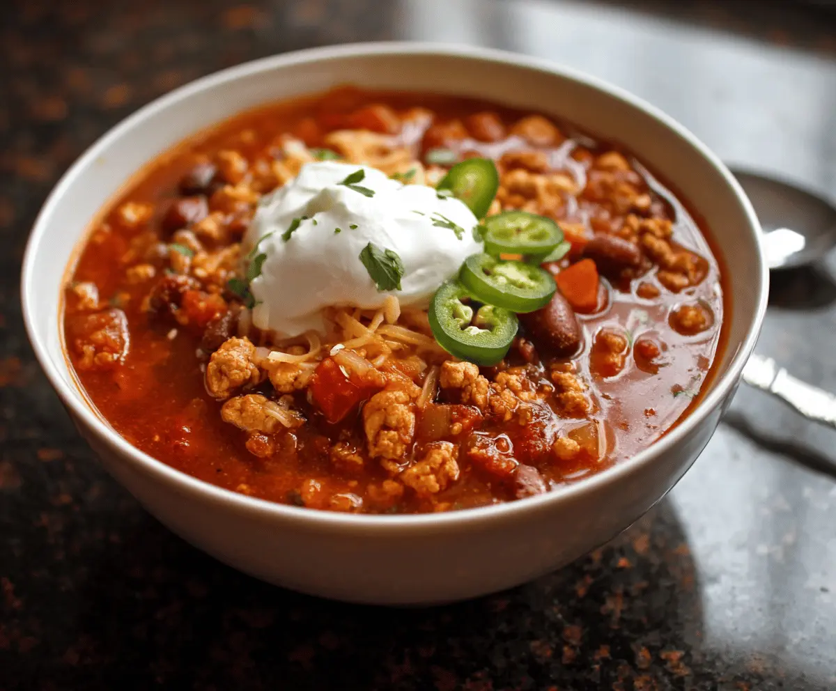 Smoky Chipotle Turkey Chili