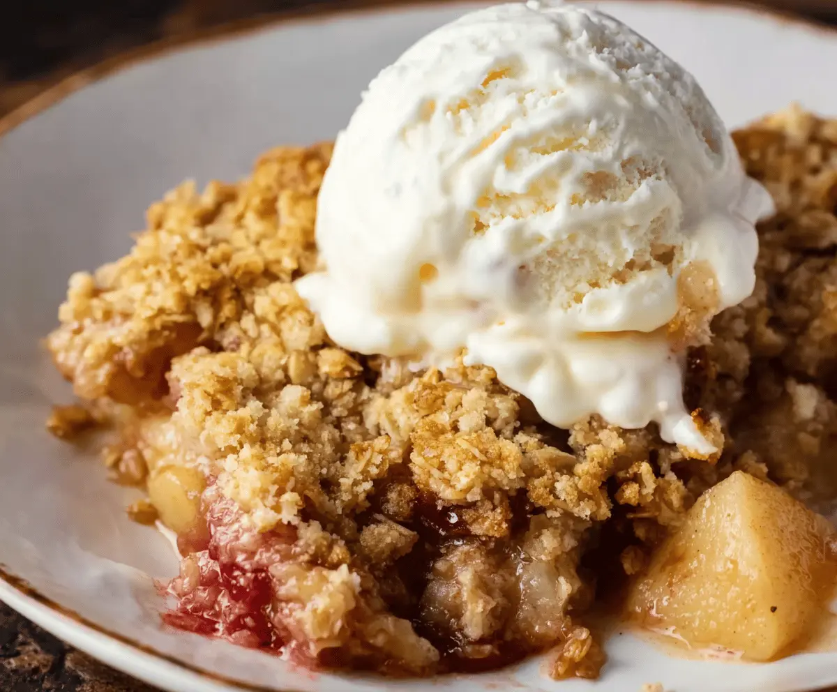 Apple Crisp with Oat Streusel 