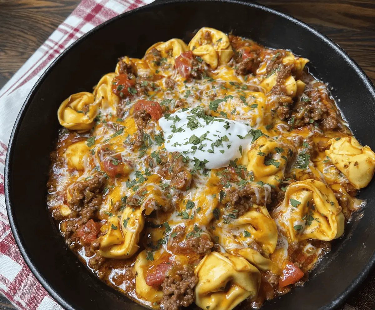 Beef Enchilada Tortellini 