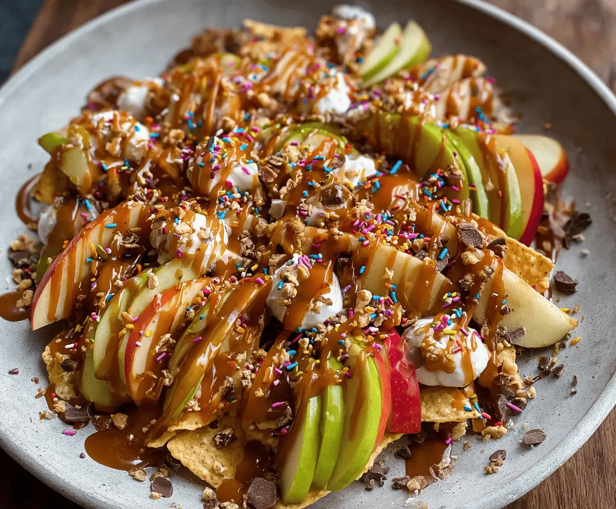 Caramel Apple Nachos