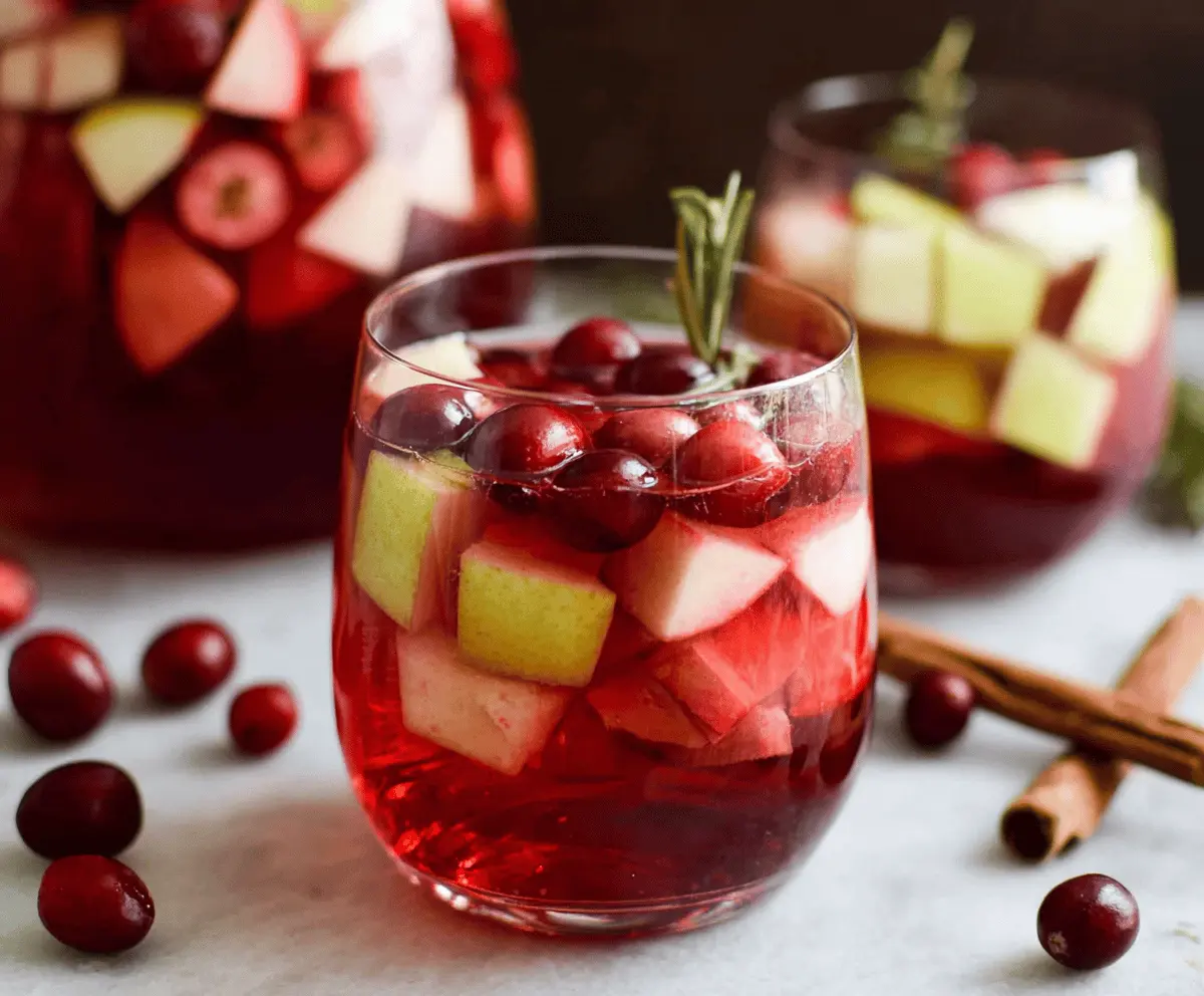 Cozy Cranberry Apple Sangria Recipe for Fall Parties