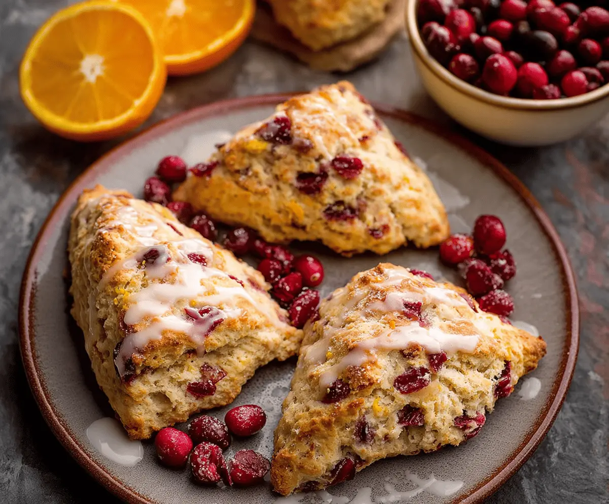 Cranberry Orange Scones