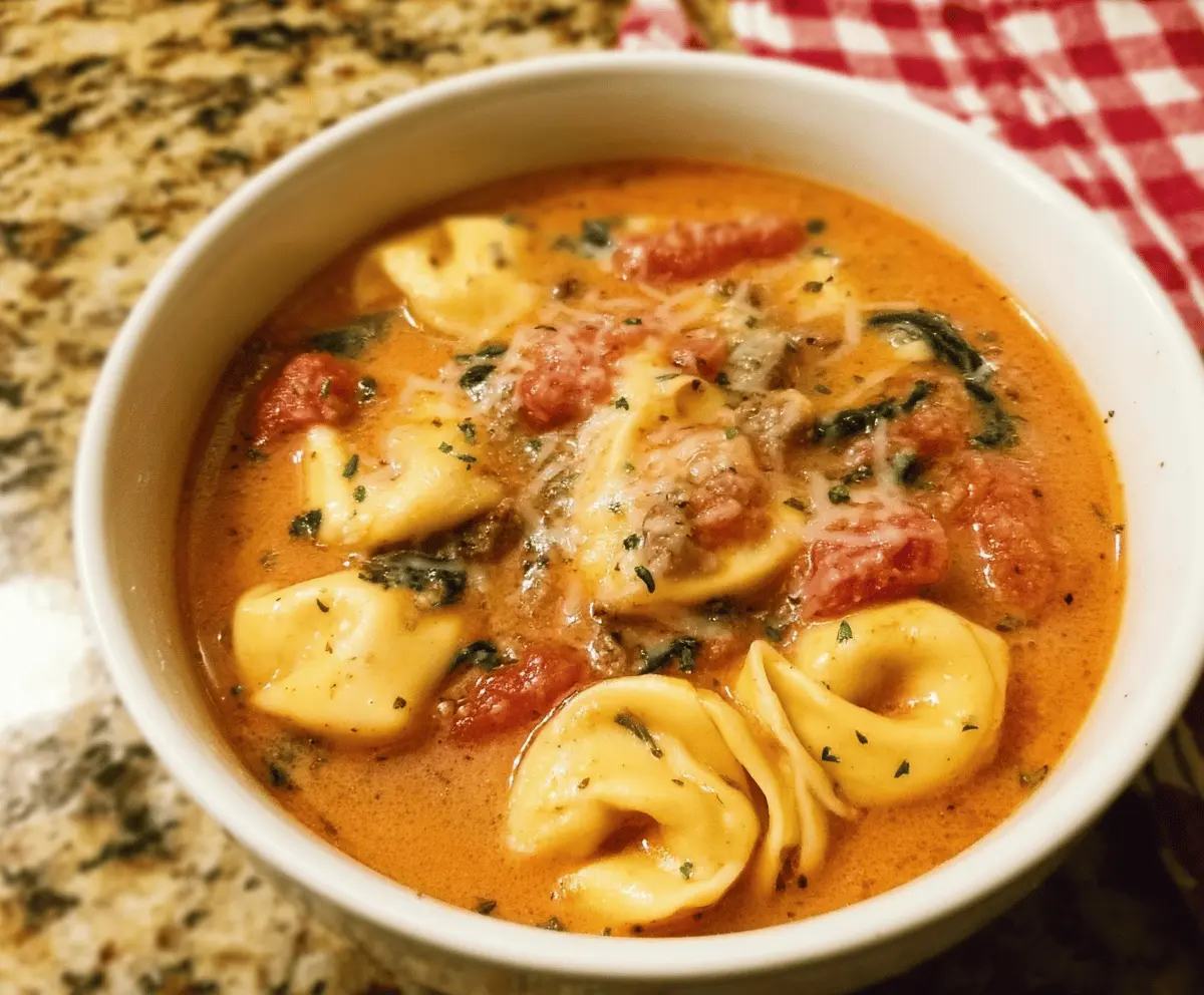 Easy Crockpot Tortellini Soup Recipe for Cozy Meals