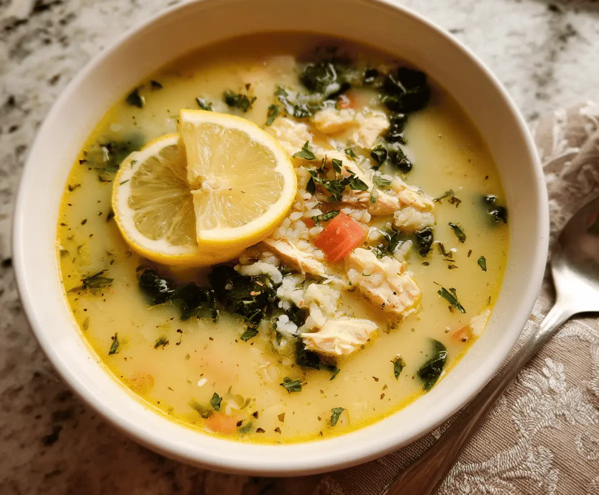 Greek Lemon Chicken Soup