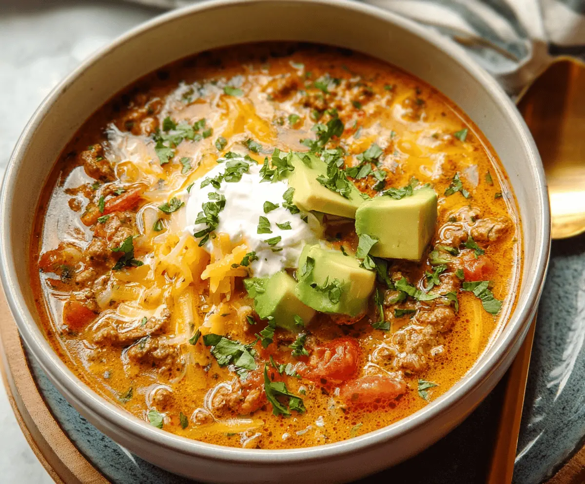 Keto Taco Soup