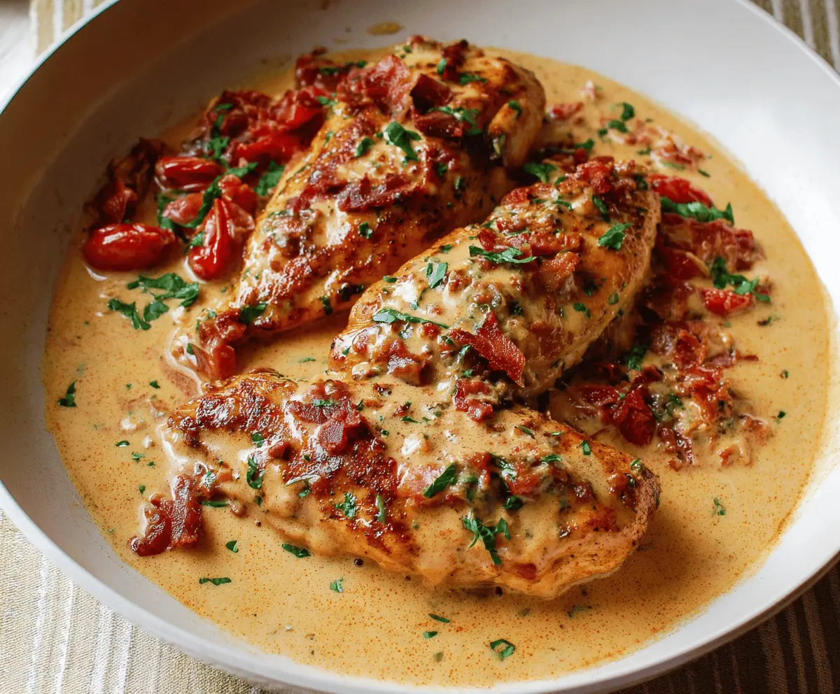 Marry Me Chicken with Creamy Sun-Dried Tomato Sauce