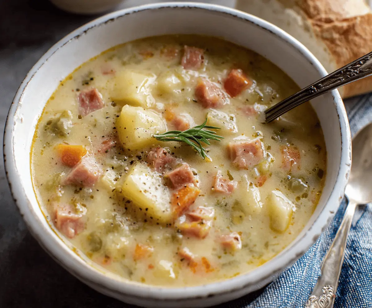 One Pot Ham and Potato Soup