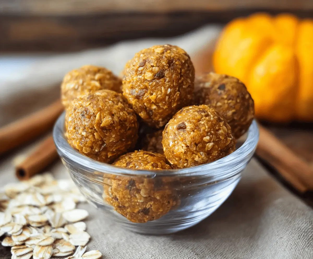 Pumpkin Spice Energy Bites