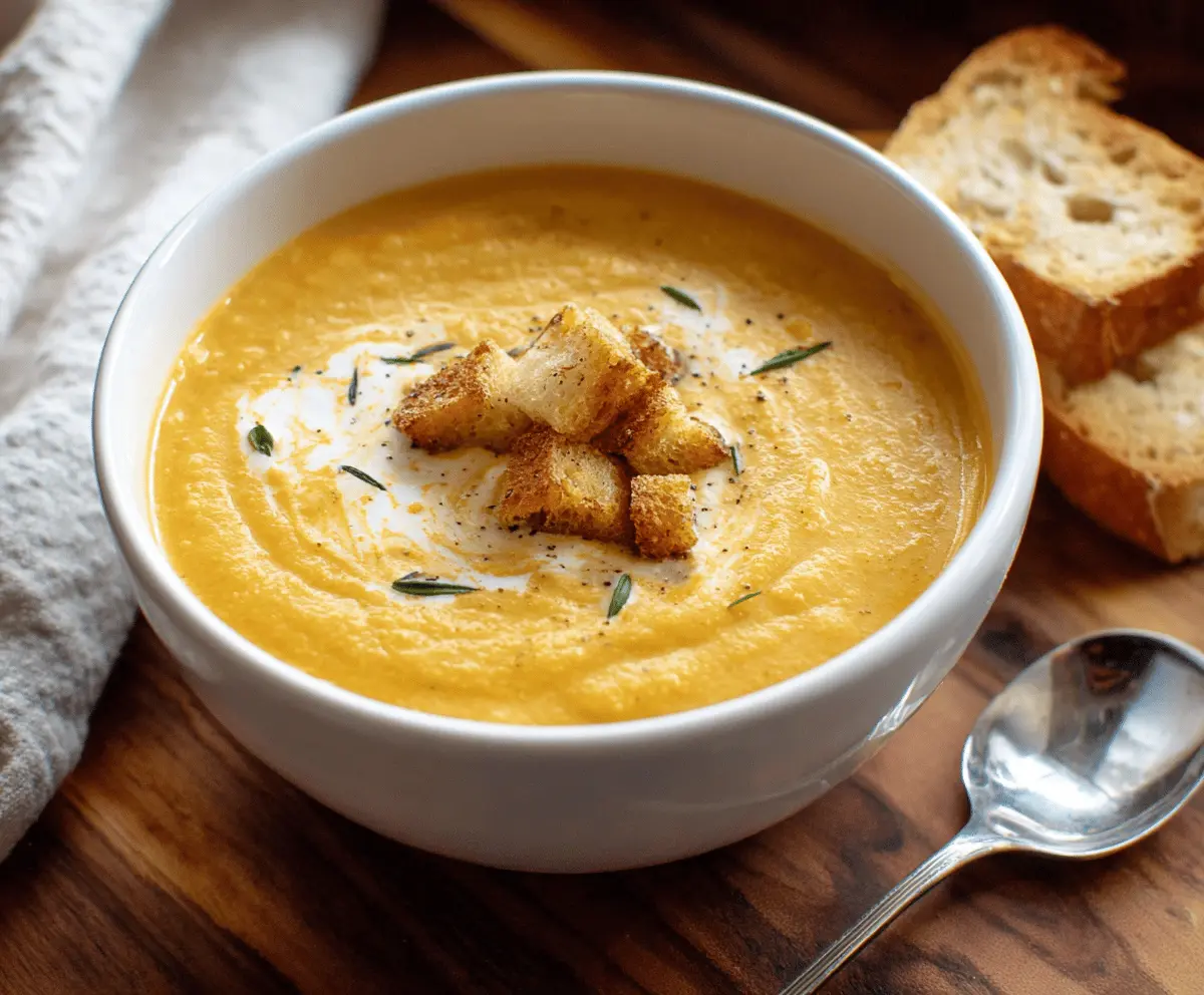 Smooth Roasted Vegetable Soup Recipe – Easy & Healthy Delight