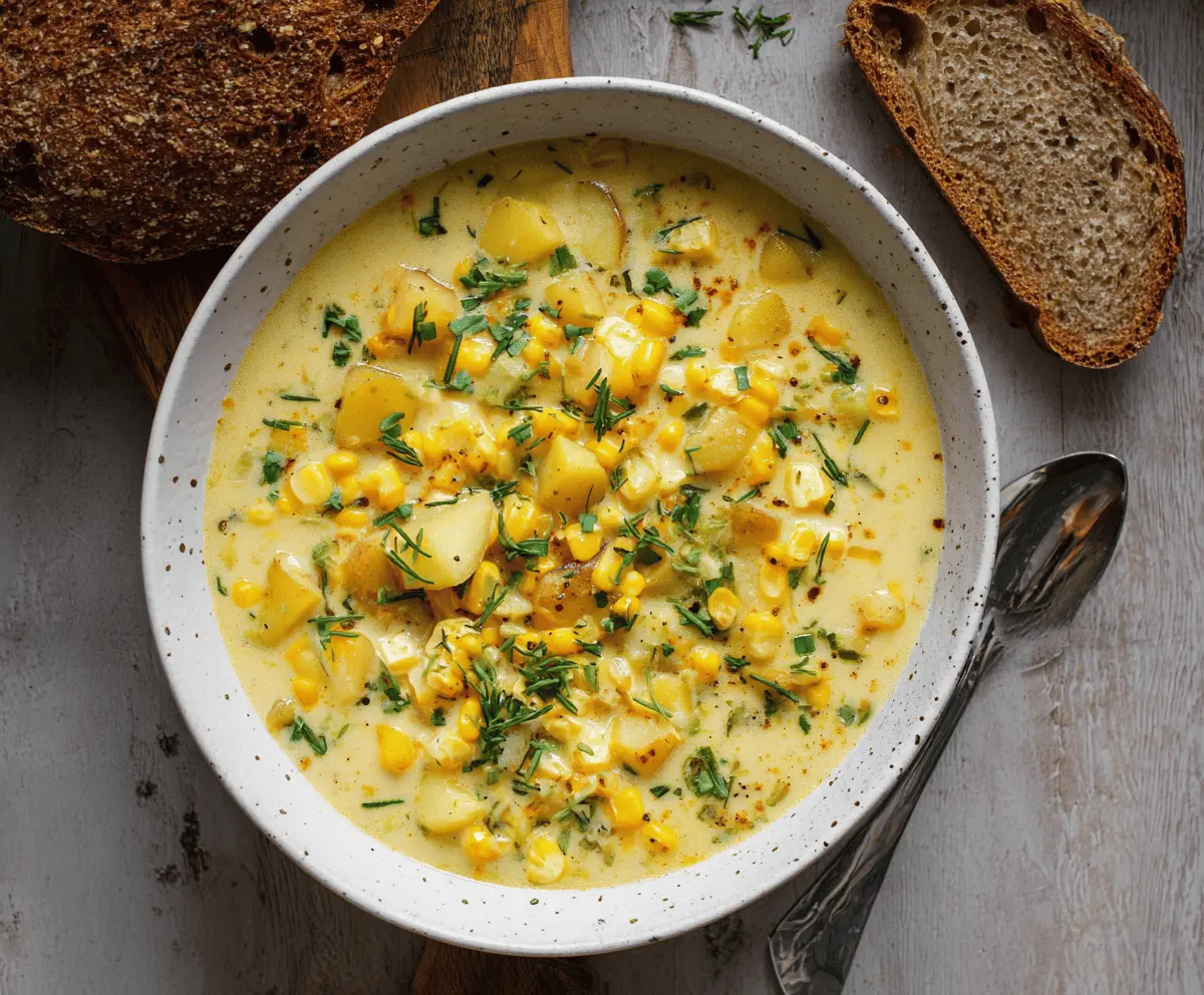 Creamy Sweet Corn and Potato Chowder Recipe