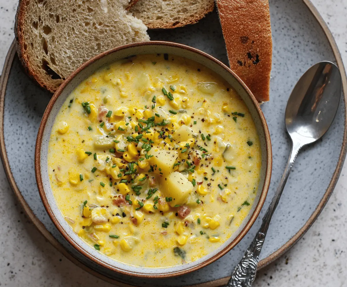 Creamy Sweet Corn and Potato Chowder Recipe