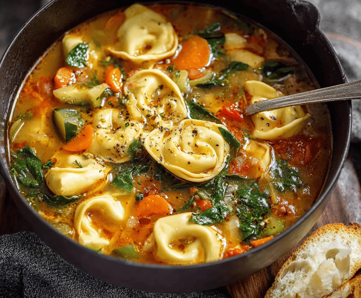 Vegetable Tortellini Soup