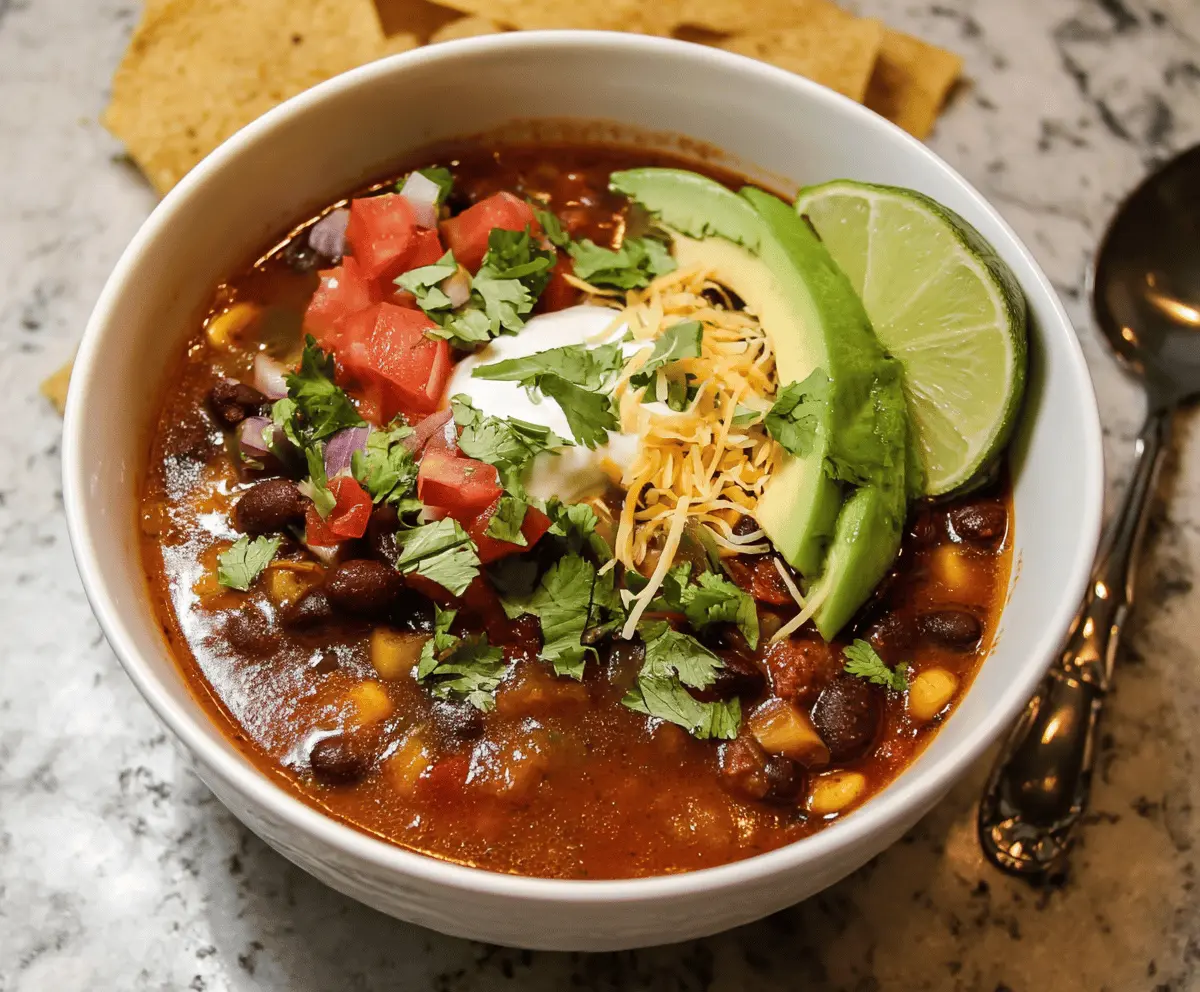 Vegetarian Taco Soup