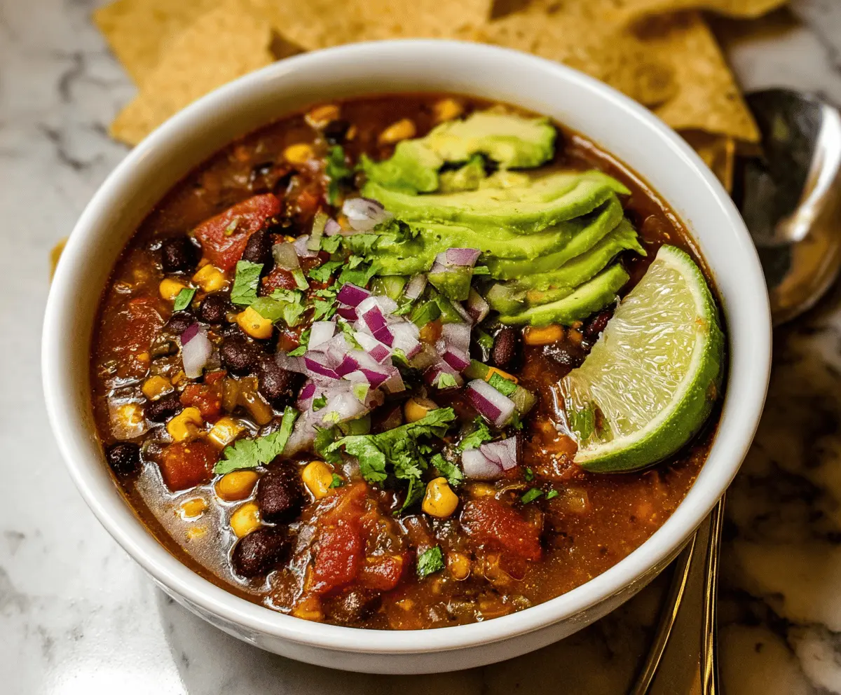 Vegetarian Taco Soup