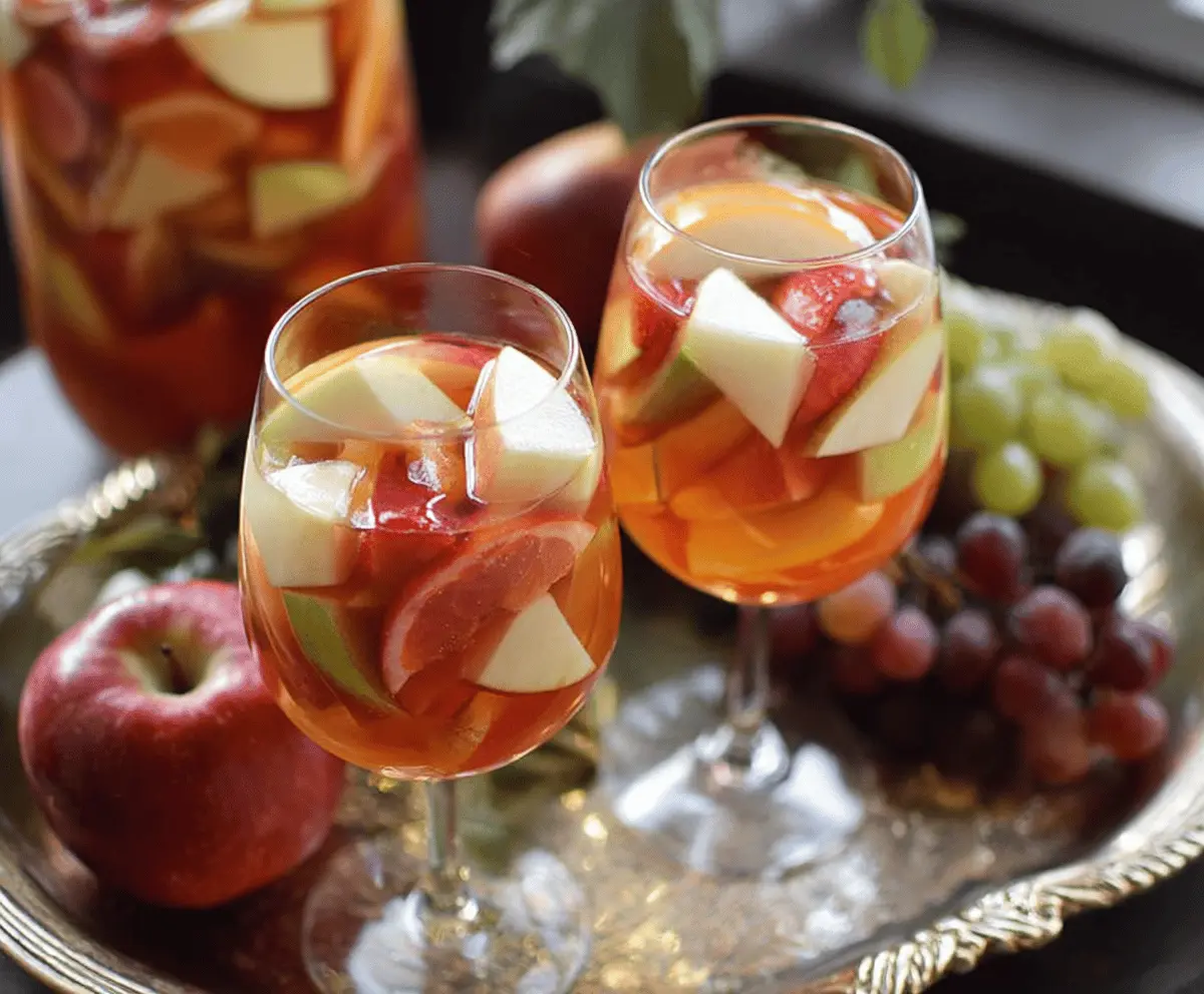 Apple Cider Sangria Recipe with Fresh Fall Fruits for Cozy Gatherings