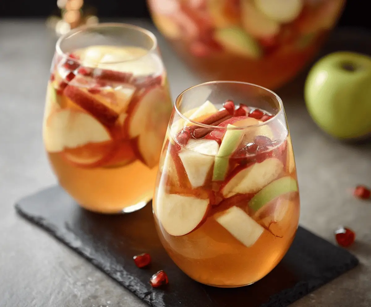 Apple Cider Sangria Recipe with Fresh Fall Fruits for Cozy Gatherings
