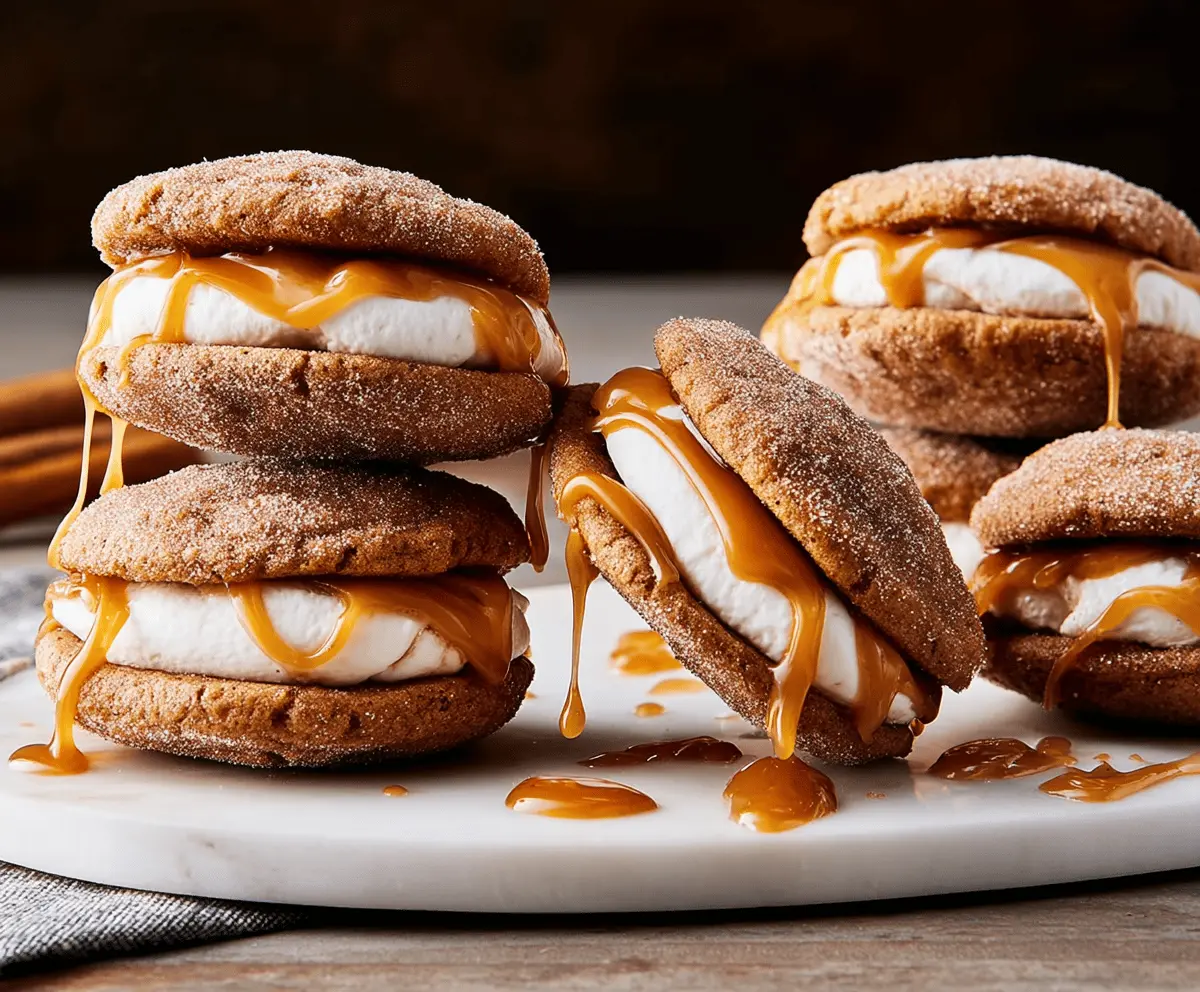Irresistible Apple Cider Whoopie Pie Cookies with Caramel Filling