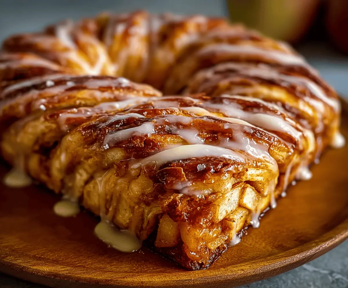 Easy Apple Kringle Recipe with Sweet Vanilla Glaze