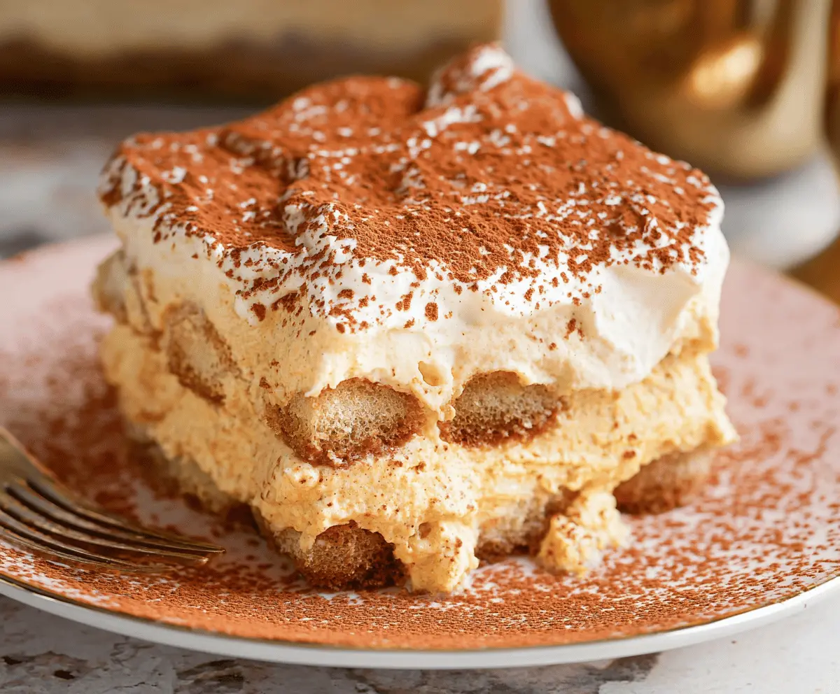 Delicious Creamy Pumpkin Spice Tiramisu Recipe