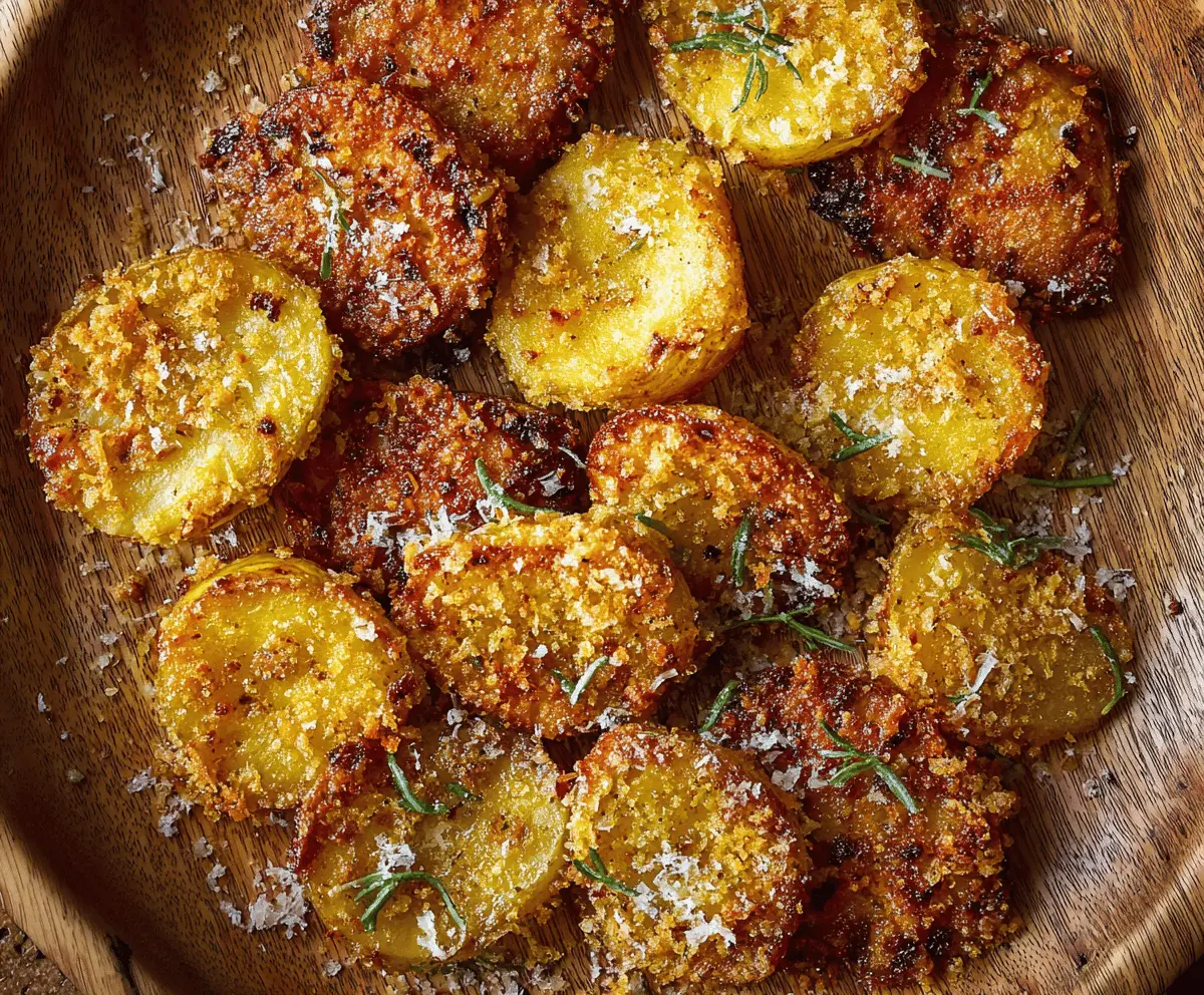 Crispy Parmesan Smashed Potatoes Recipe – Easy & Delicious