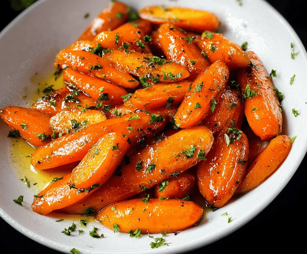 Easy Glazed Carrots Recipe – Sweet and Tender Side Dish