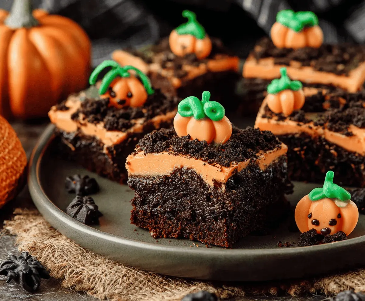 Halloween Pumpkin Patch Brownies Recipe – Easy Festive Treats
