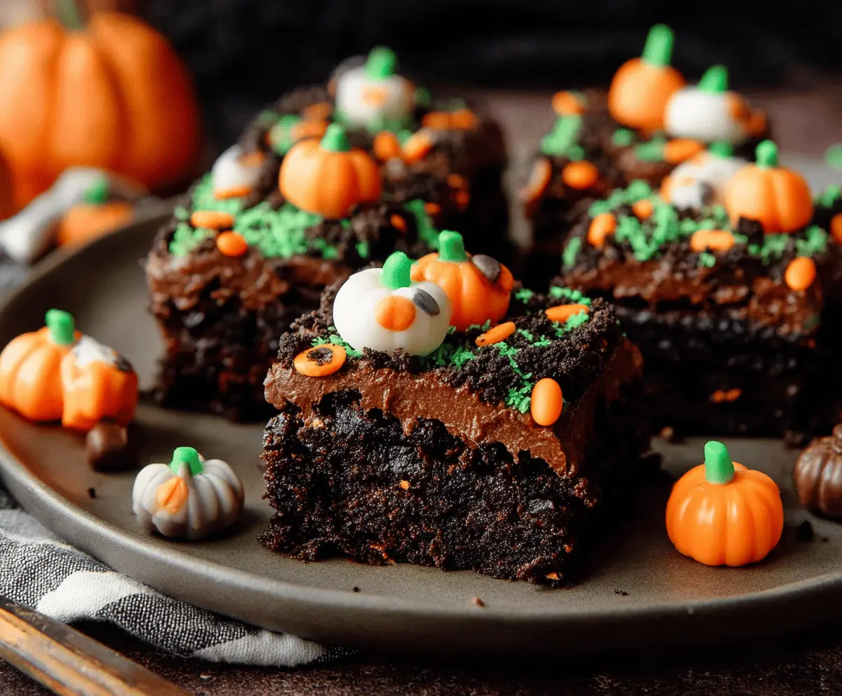 Halloween Pumpkin Patch Brownies Recipe – Easy Festive Treats