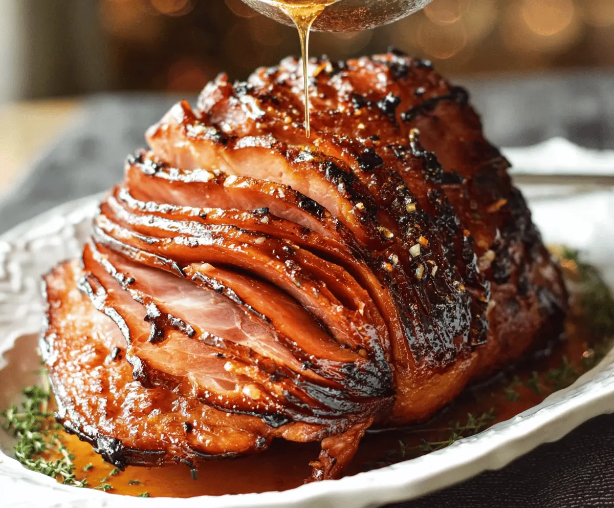 Honey-Garlic Spiral Ham