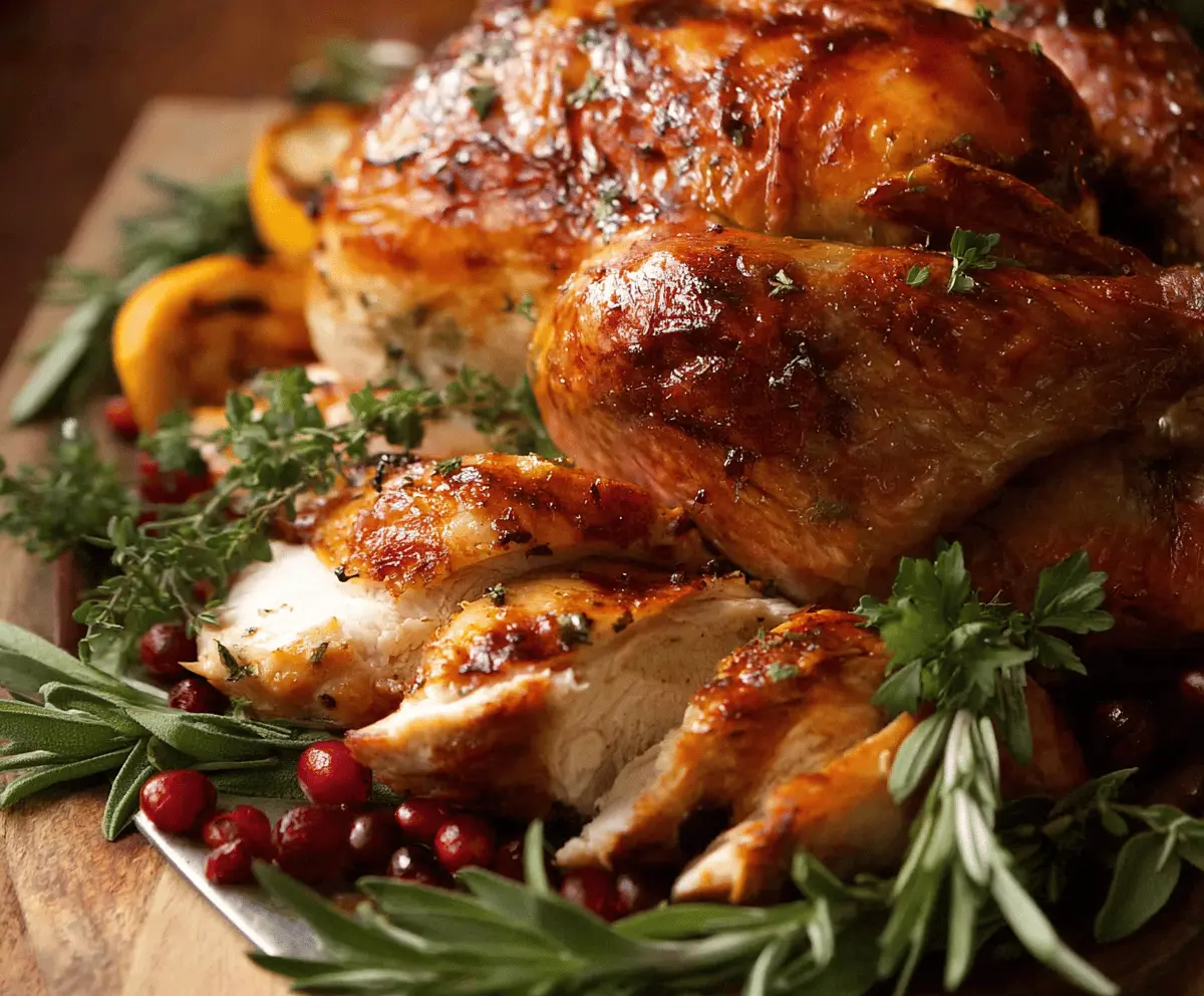 Juicy Brined Roast Turkey Recipe for Tender, Flavorful Meat