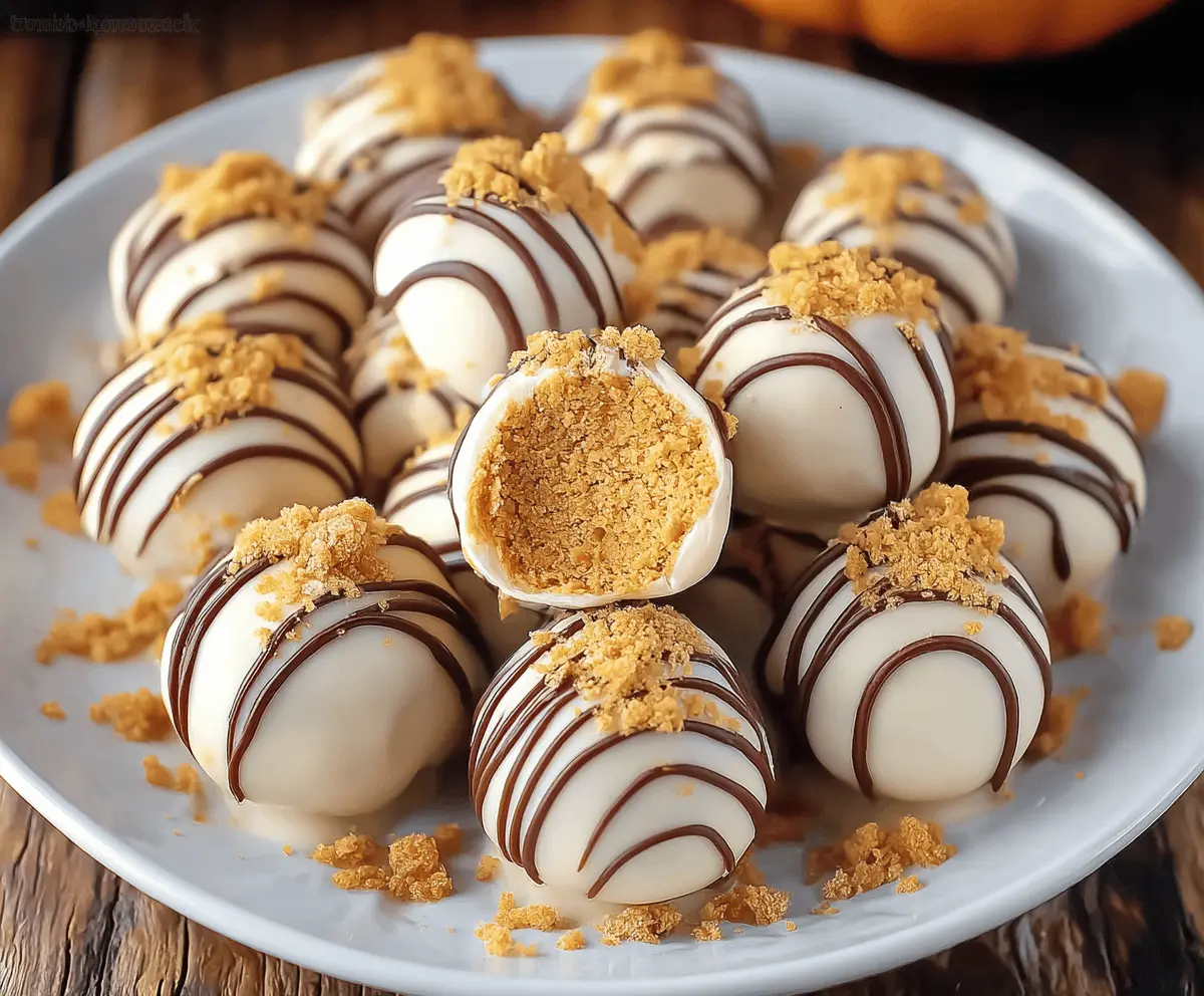 No Bake Pumpkin Cheesecake Balls – Easy Fall Dessert Recipe